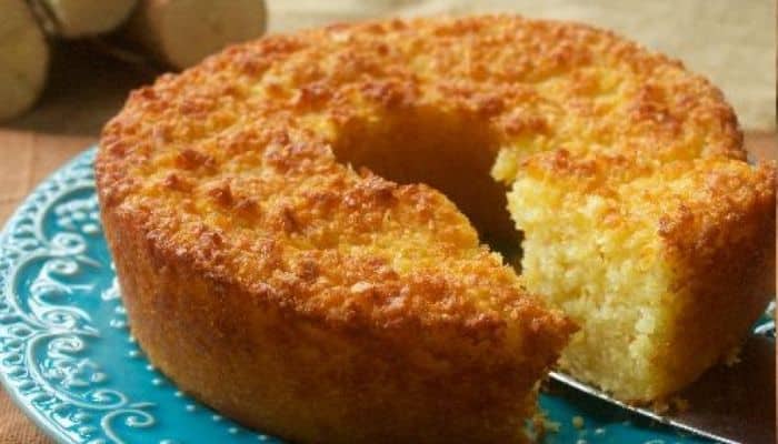 Delicioso Bolo de Macaxeira Simples