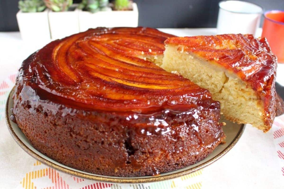 Bolo de Banana de Liquidificador