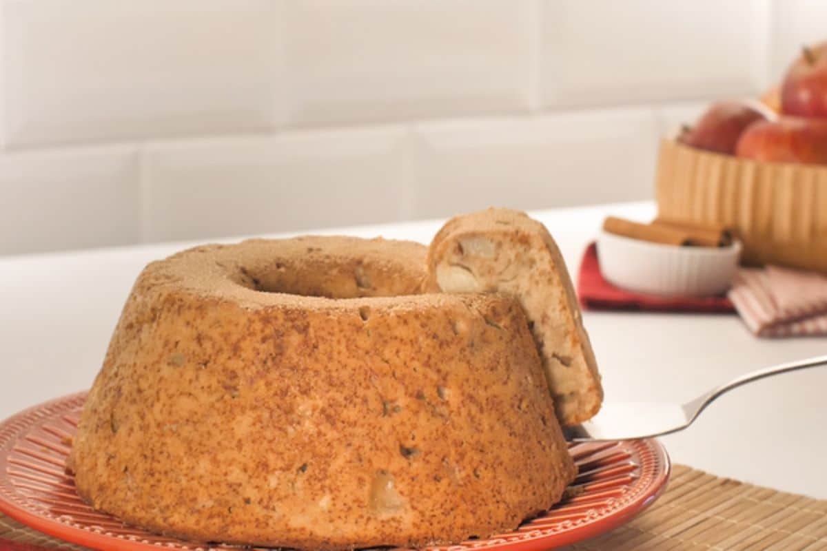 Bolo de Maça de Liquidificador