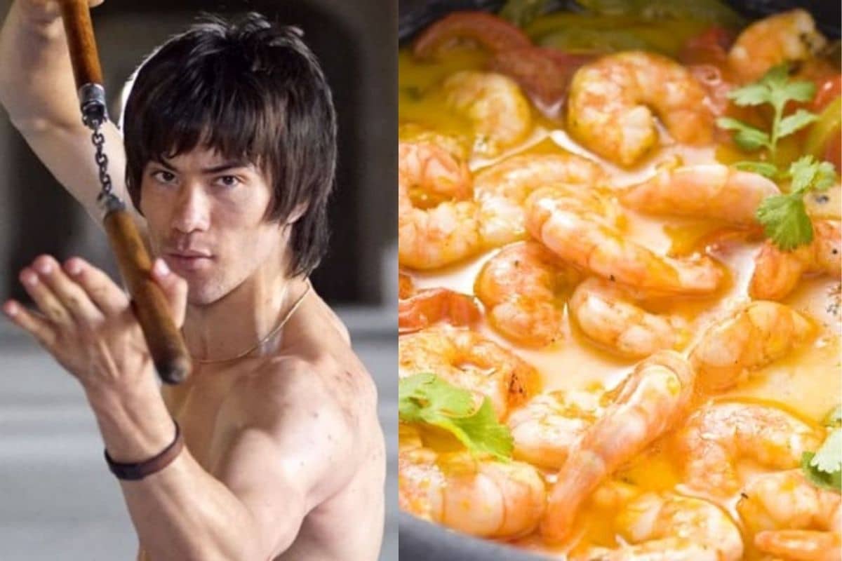Camarão ao Molho de Coco com Legumes a Preferida do Bruce Lee