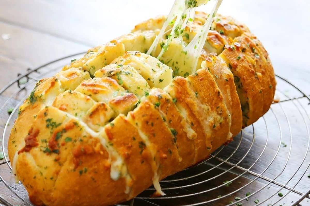 Pão de Alho com Queijo na Airfryer