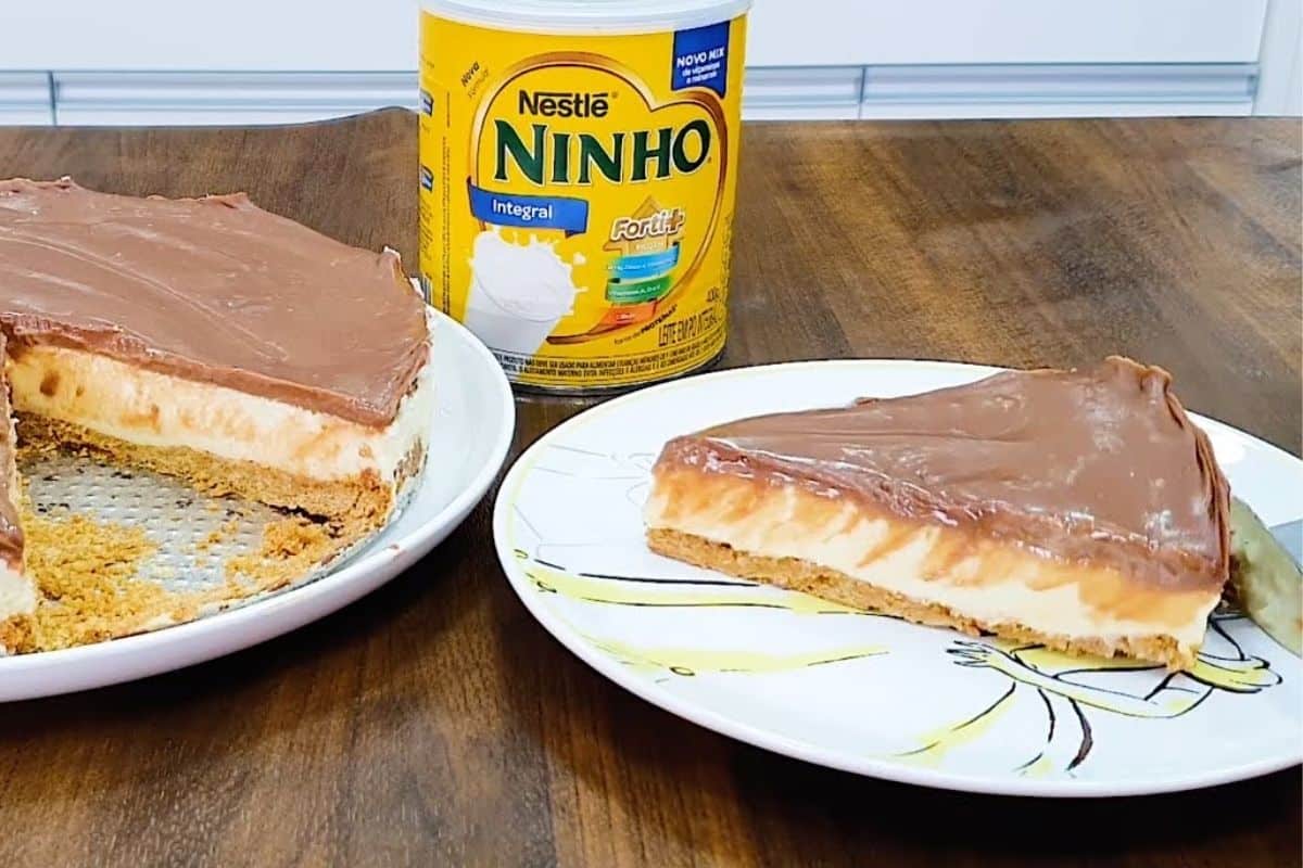 Torta Mousse de Ninho Com Chocolate