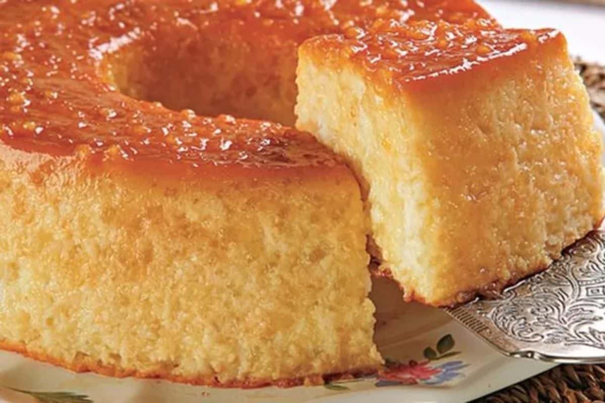 Bolo de Queijadinha no Liquidificador