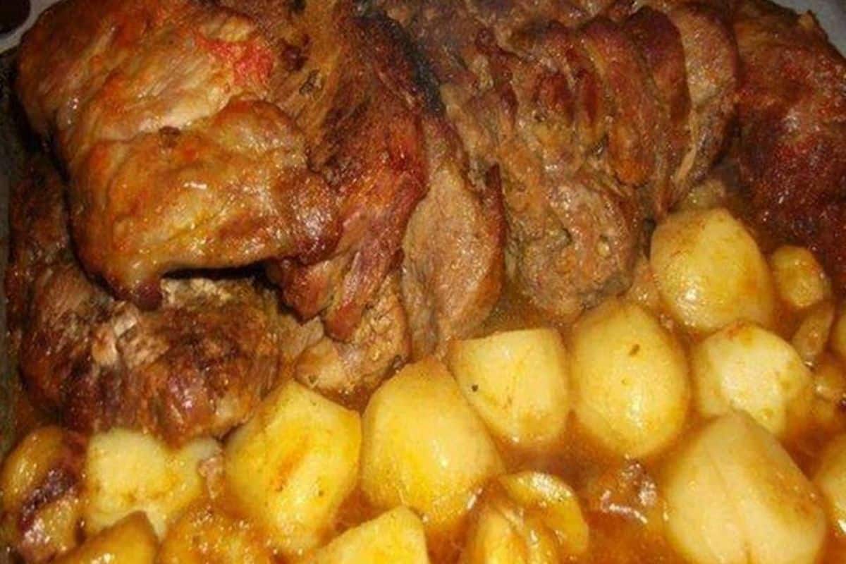 Lombo de Porco com Castanhas e Batatas Deliciosa
