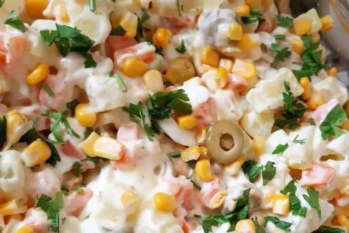 Receita de Salada de Maionese Fácil de Fazer