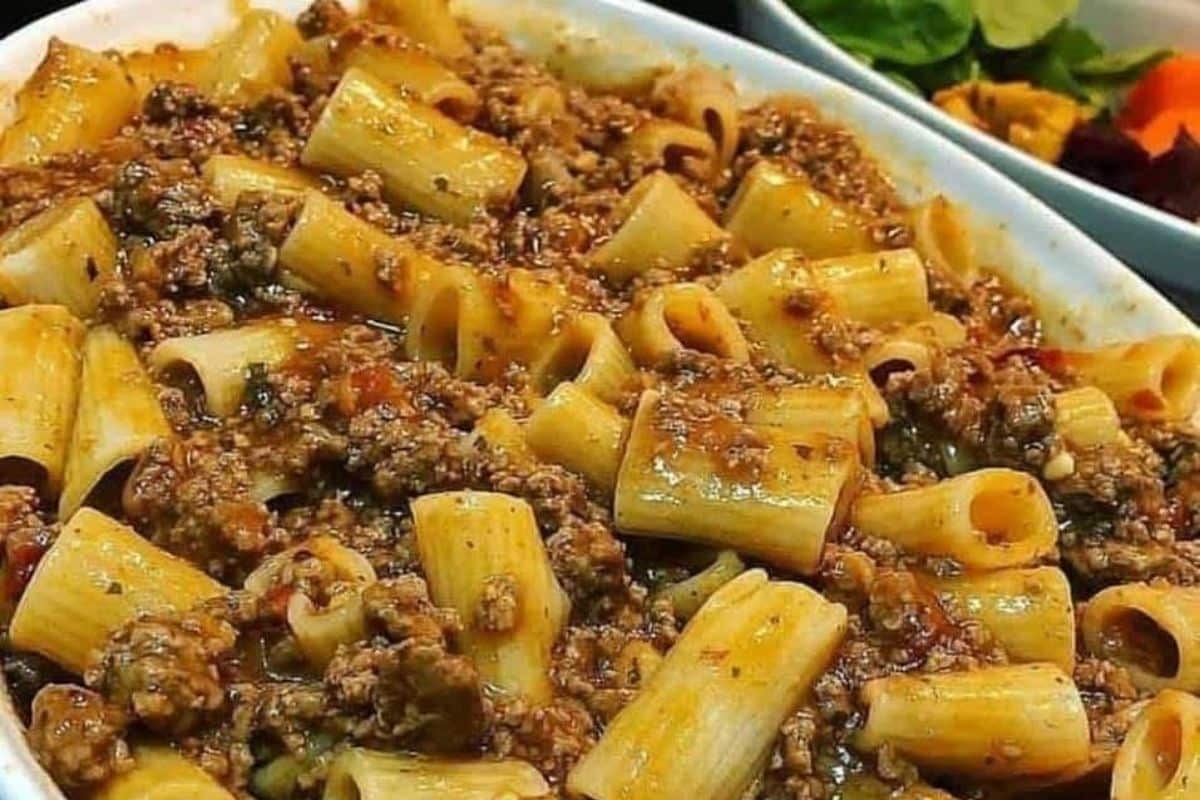Macarrão com Carne Moída Super Fácil