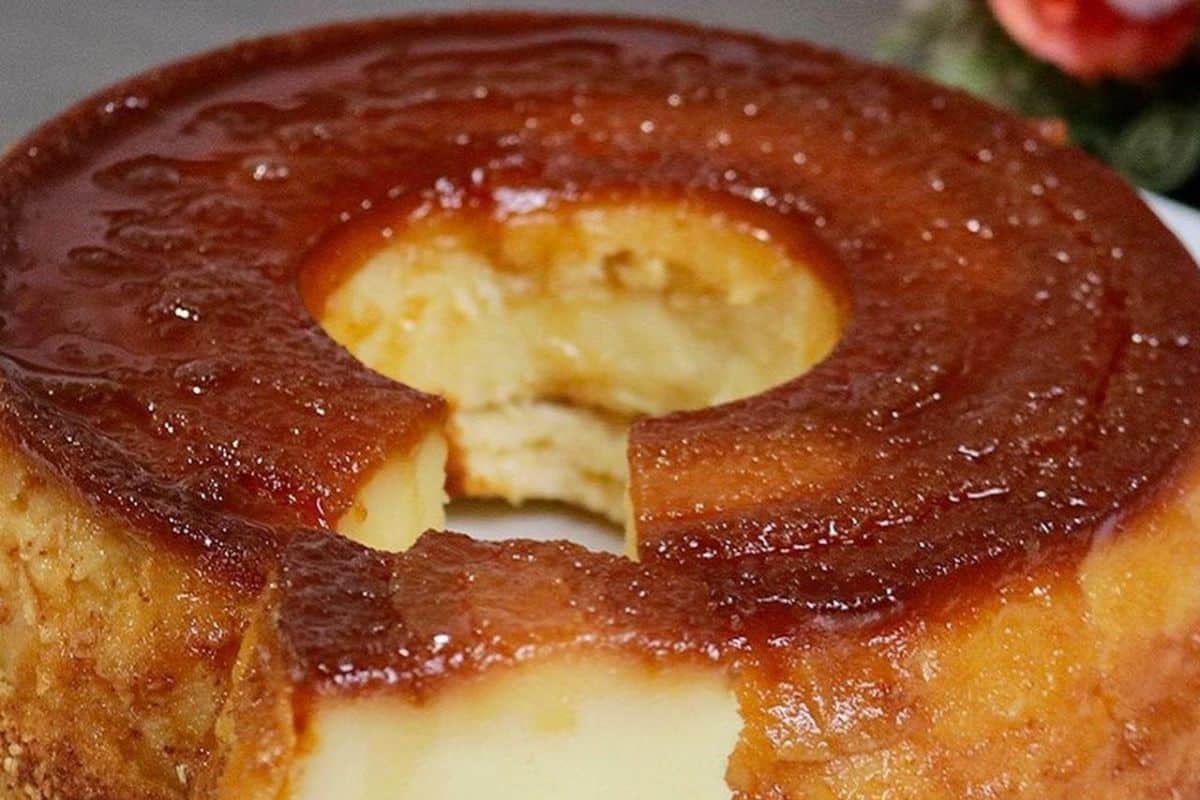 Bolo de Queijadinha no Liquidificador