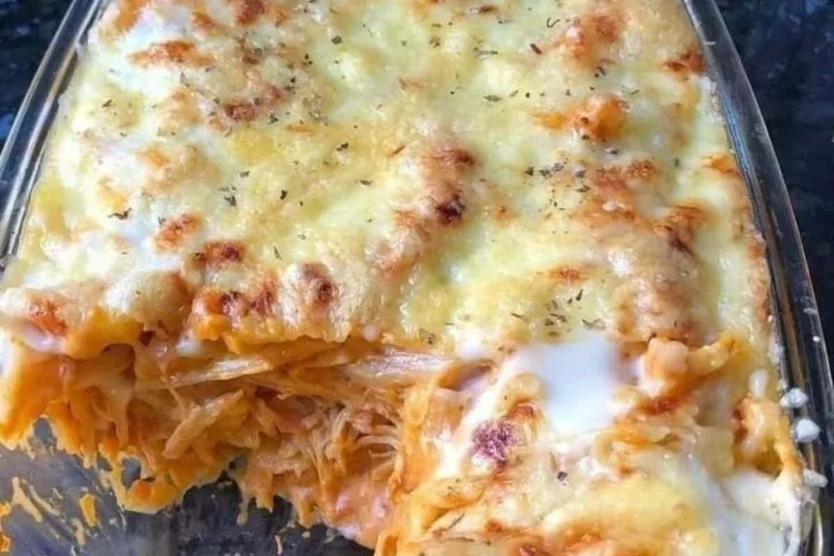 Macarrão Penne Cremoso de Frango