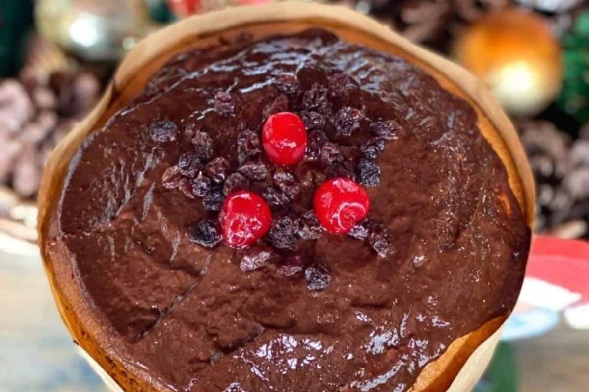 Bolo de Chocotone Fit