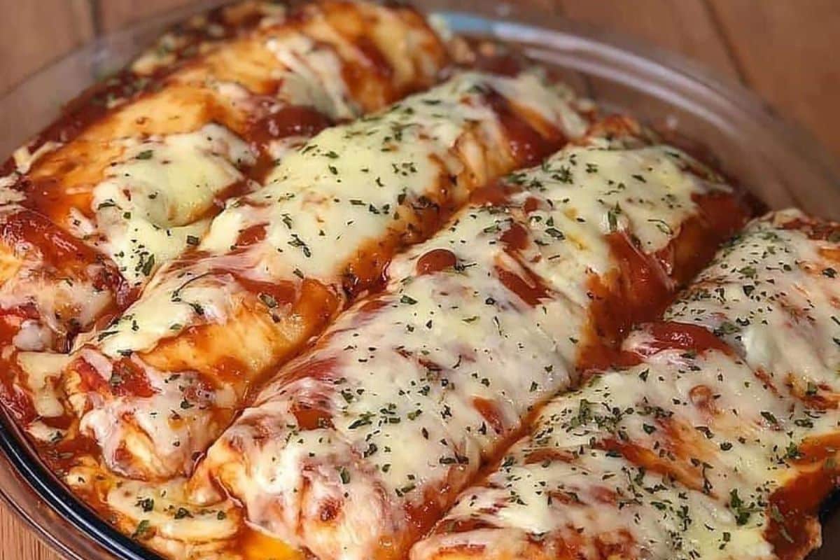 Massa de Panqueca Recheada com Frango e Catupiry