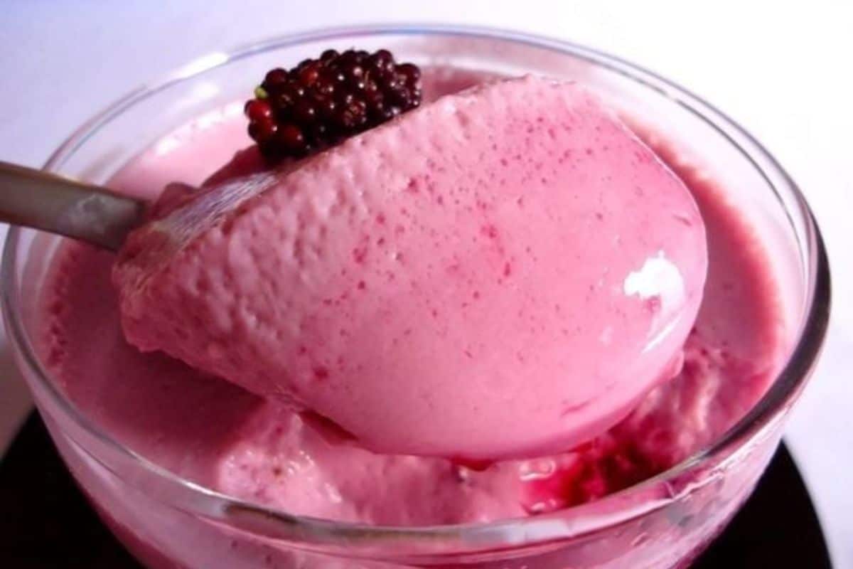 Mousse de Amora Simples e Delicioso