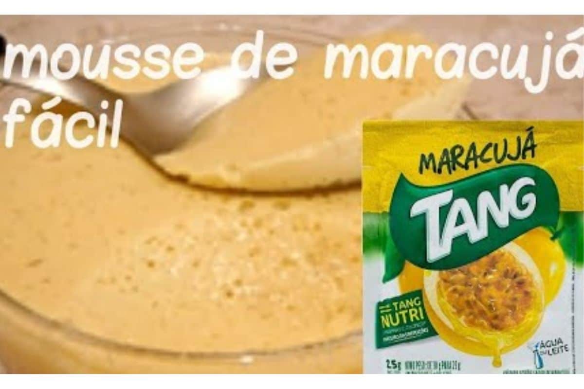 Mousse de Maracujá com Tang