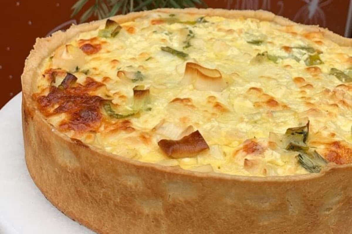 Quiche de Palmito e Alho Poró