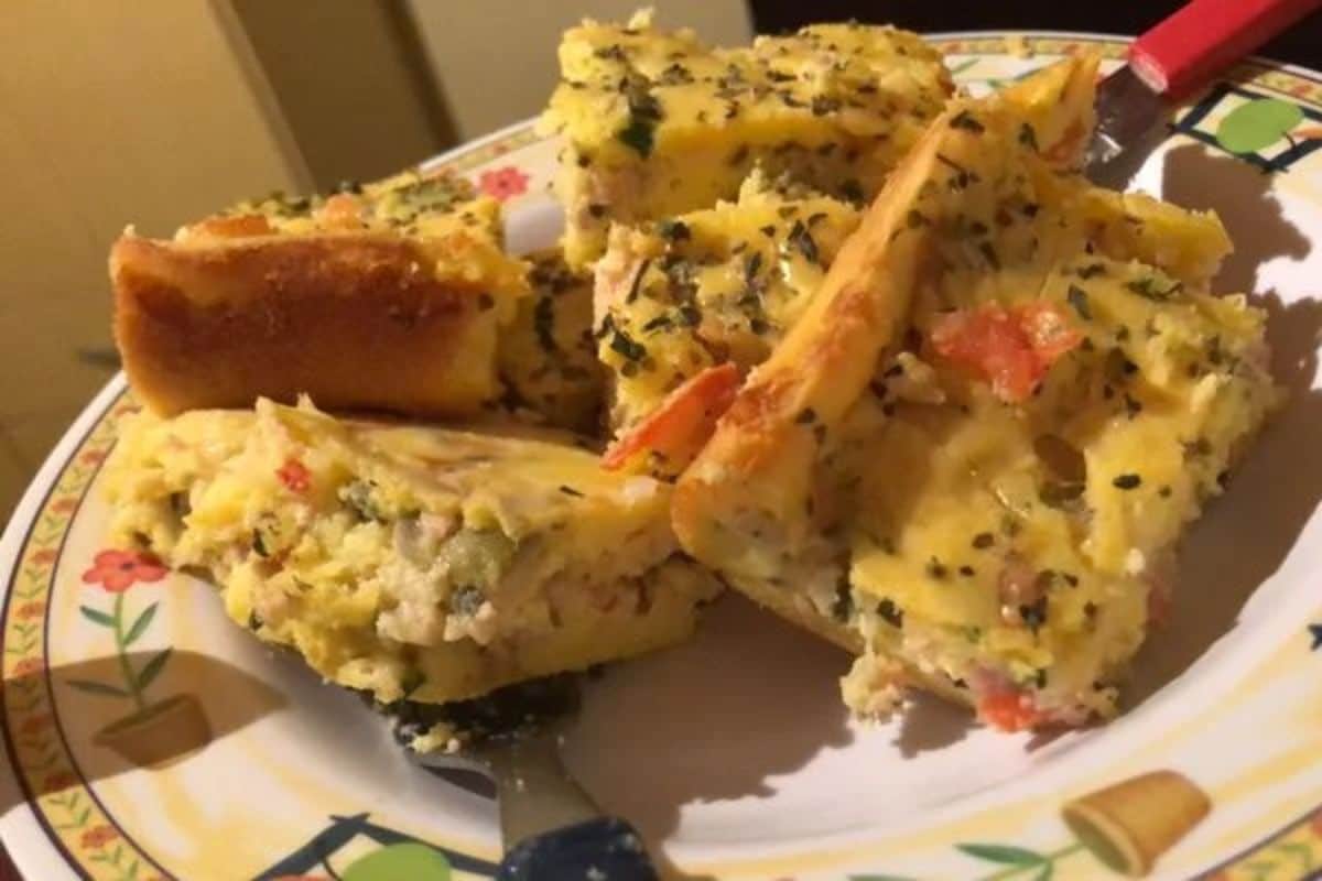 Torta de Presunto e Mussarela Deliciosa