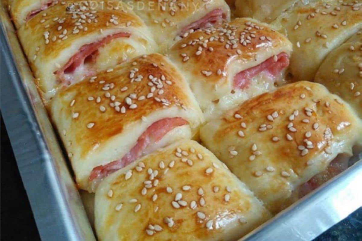 Enroladinho de Presunto e Queijo Esse é o Mais Fácil de Fazer