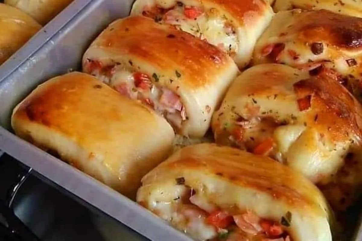 Enroladinho de Presunto e Queijo
