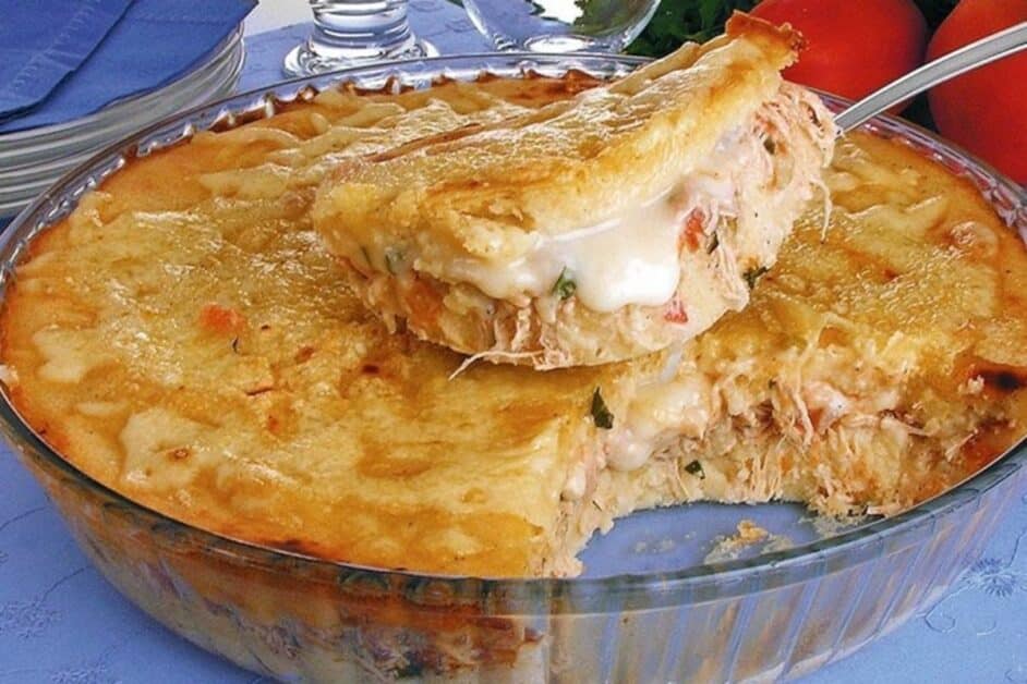 Receita de Torta Cremosa de Frango