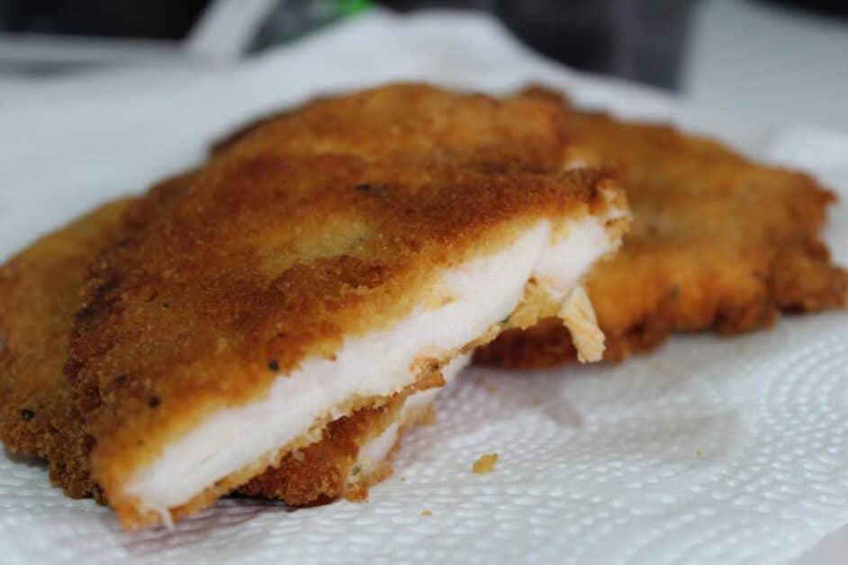 Receita de filé de frango a milanesa