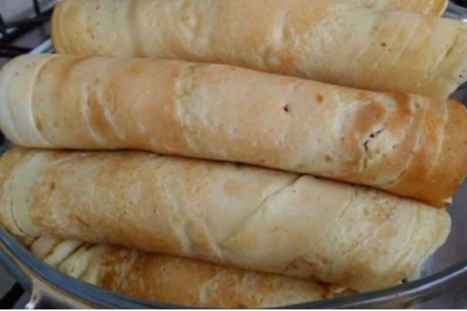 Receita de massa de panqueca de maizena