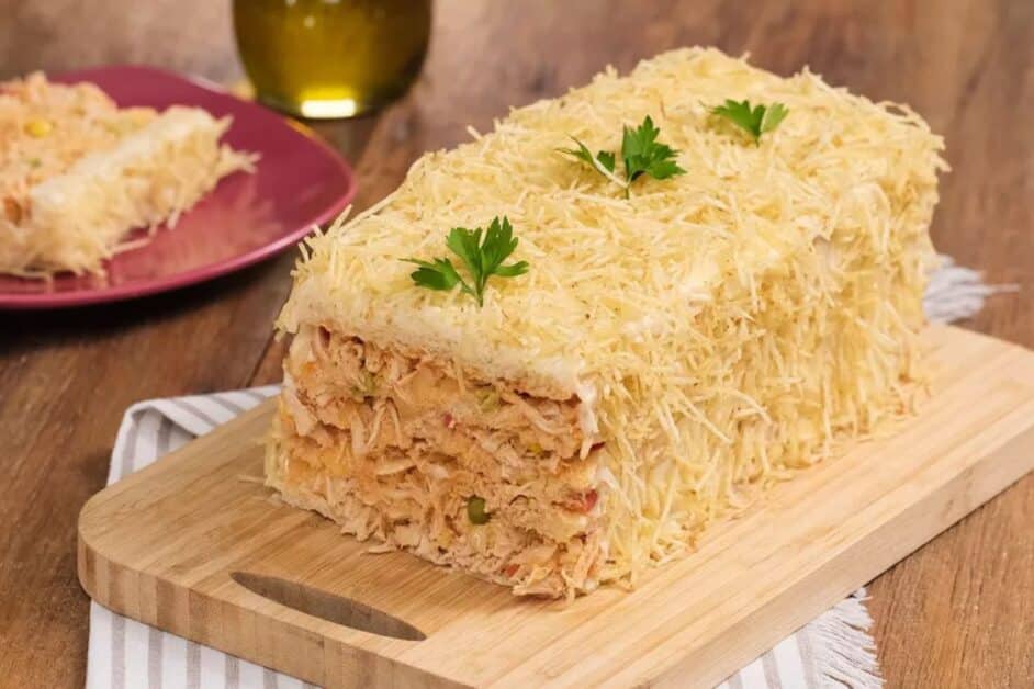 Receita de torta fria de frango