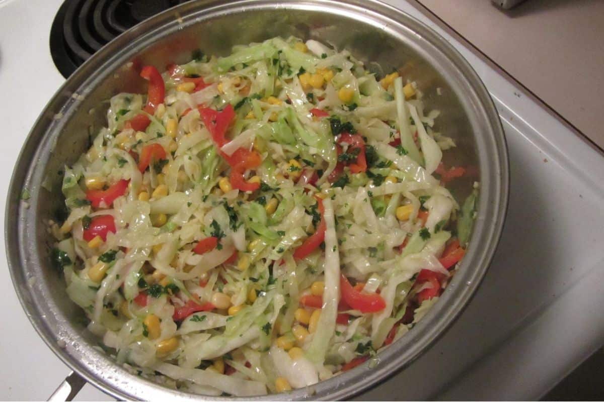 Salada de Repolho Refogado maravilhosa