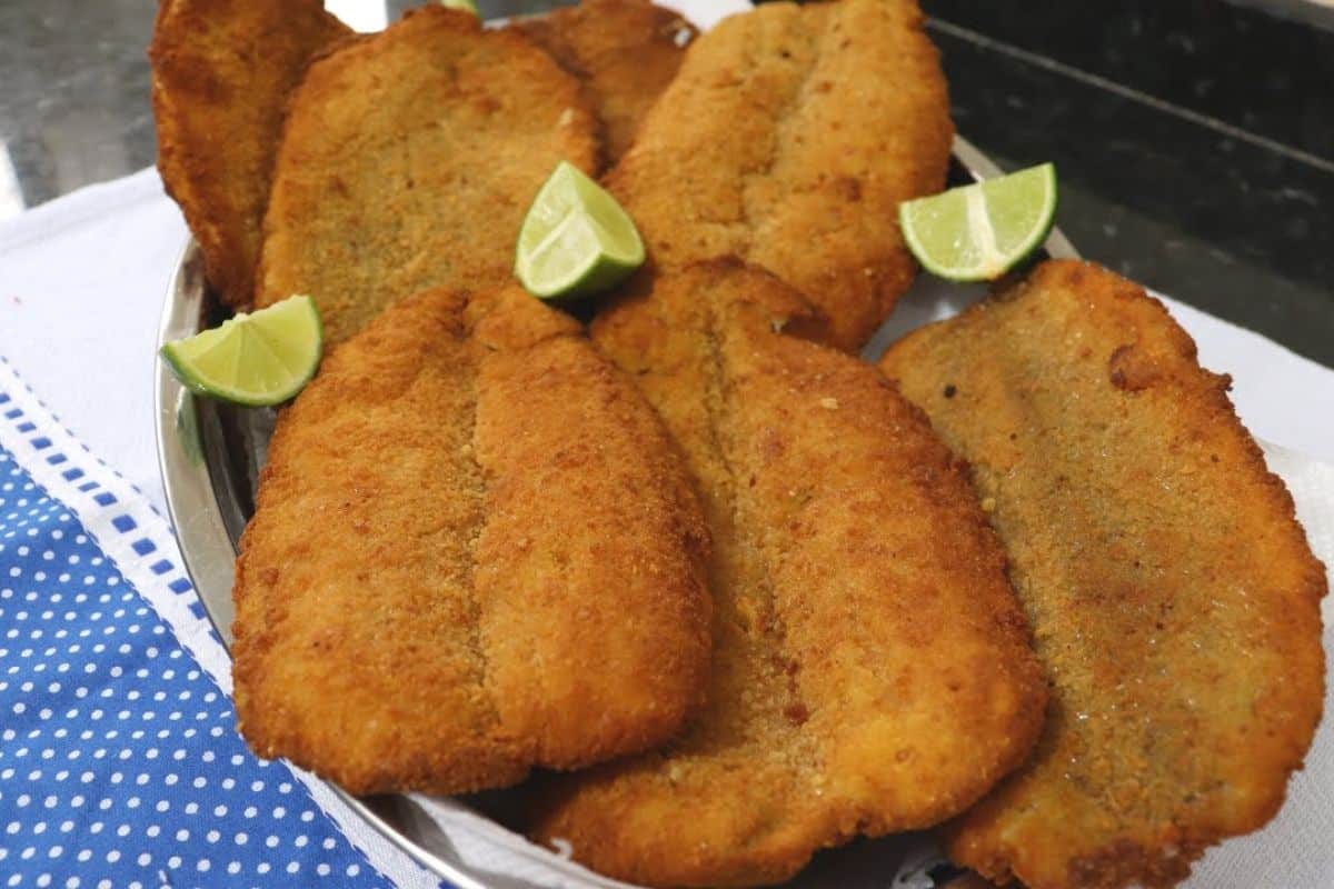 Filé de peixe frito crocante e sequinho