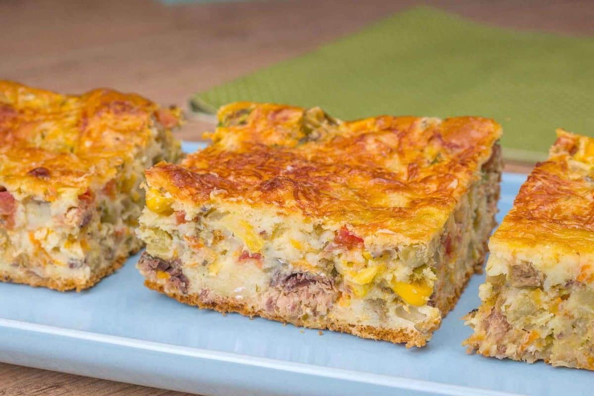 Torta de sardinha econômica da Vovó