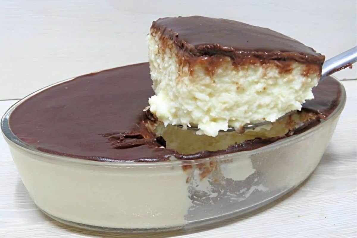 Gelado de coco cremoso fácil de preparar
