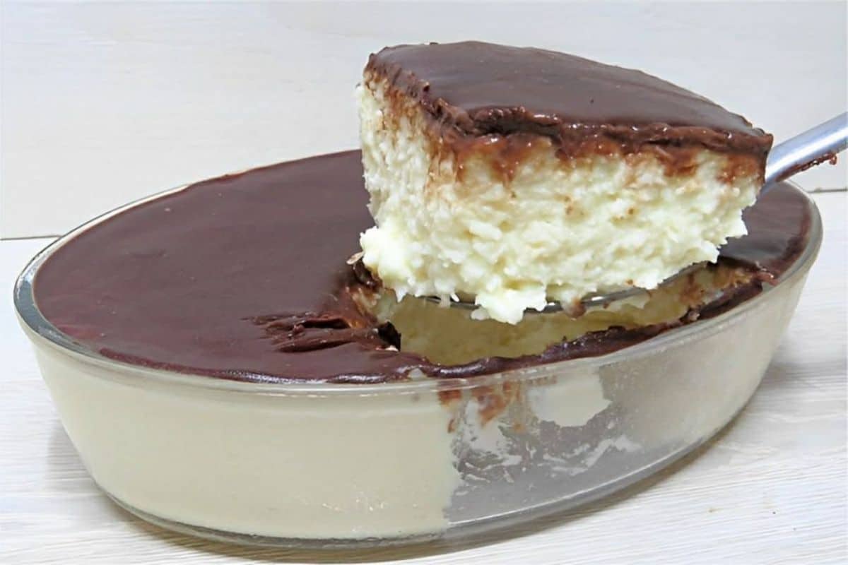 Gelado de coco cremoso