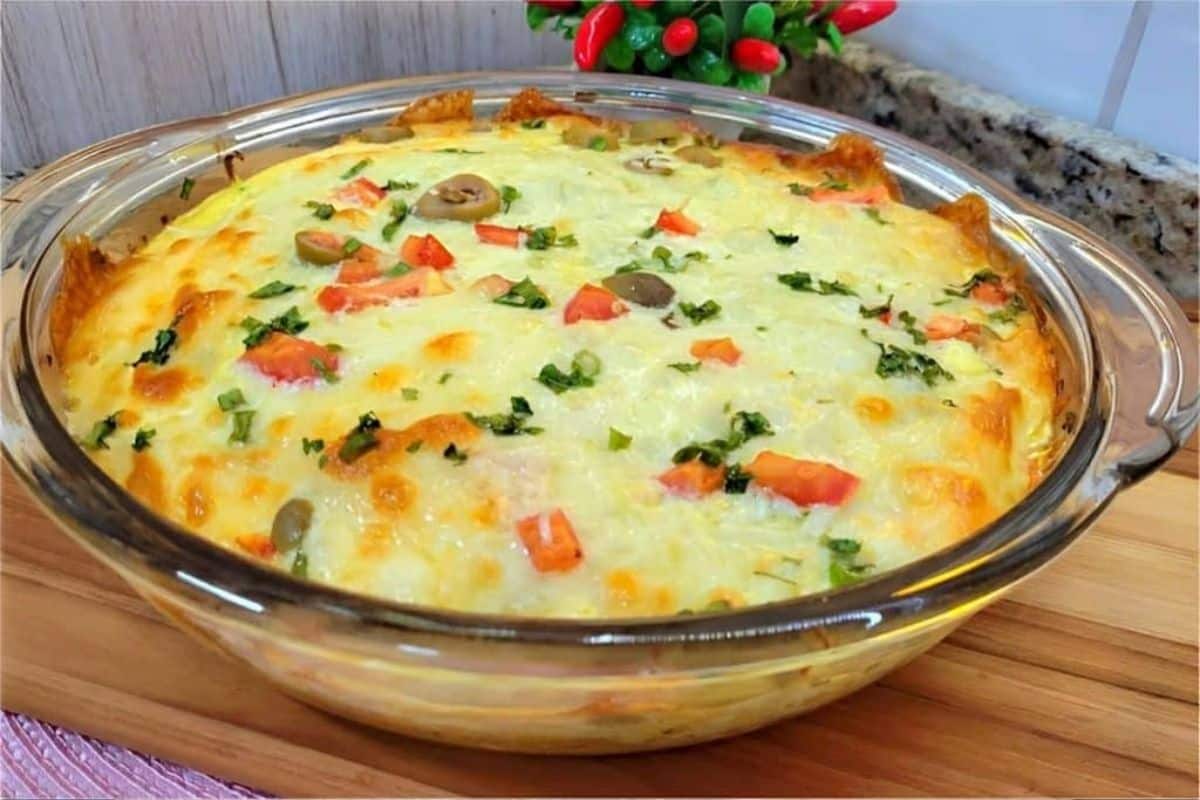 Torta de repolho cremosa
