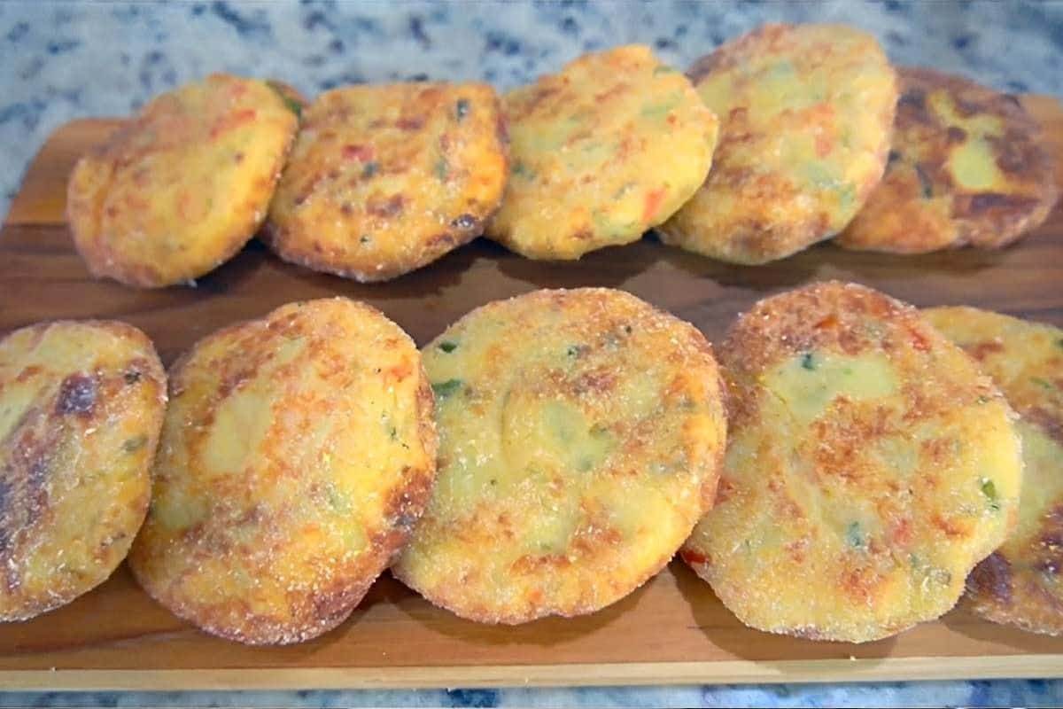 Croquete de batata com queijo