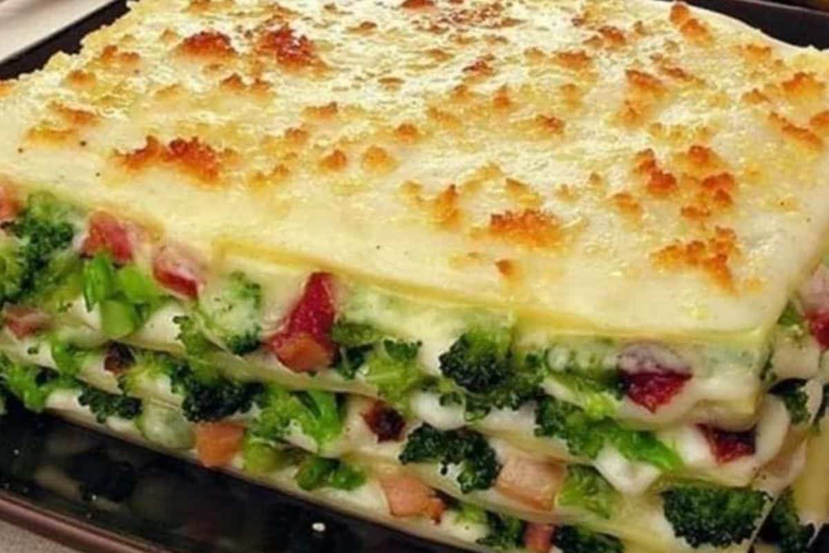 Lasanha de Brócolis com Molho Branco – Uma Jornada Culinária Irresistível