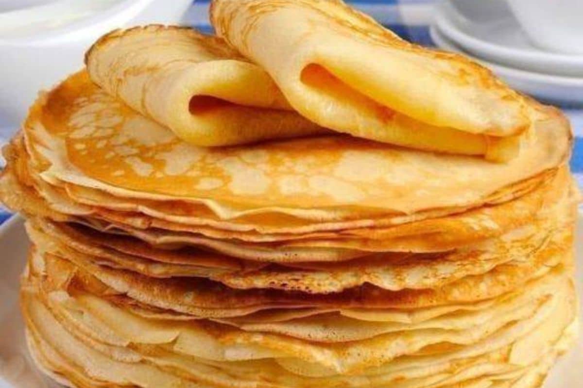 Panqueca de seda simples e rápida