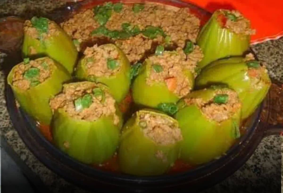 Jiló recheado com carne moída: Receitinha deliciosa!