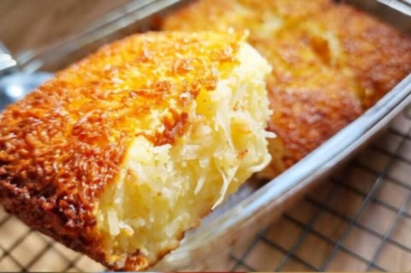 Receita de Queijadinha de Travessa que derrete na boca – todo mundo pede bis!