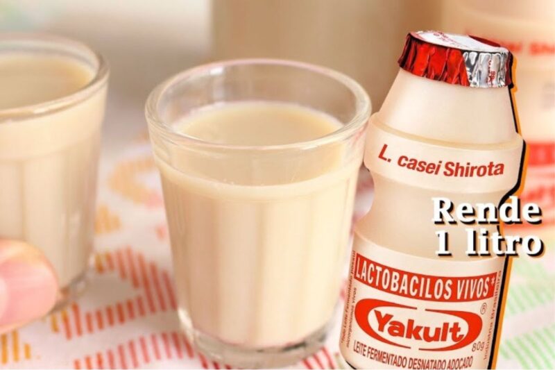 Yakult Caseiro fácil: aprendi e nunca mais comprei no mercado