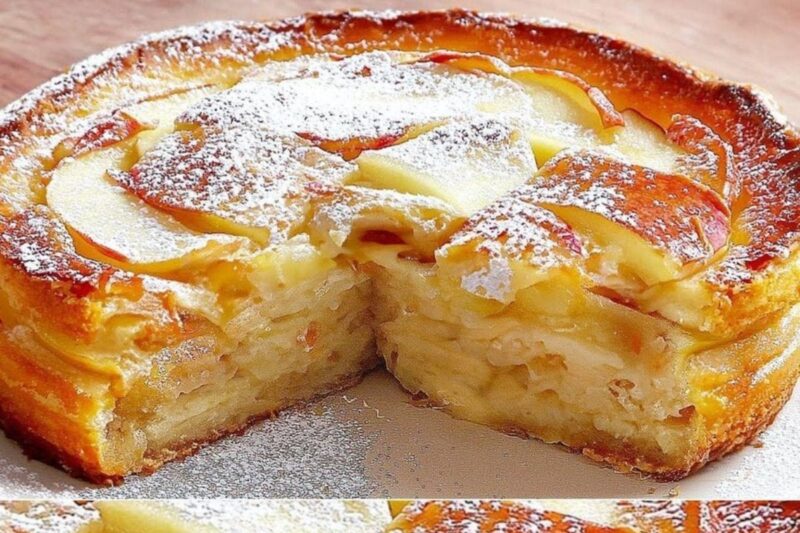 Esse Bolo de Maçã Super Cremoso é tão bom que parece sobremesa de vó