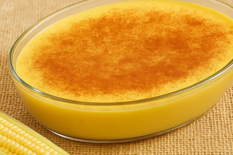 Curau cremoso com milho de latinha: mais fácil que isso, impossível