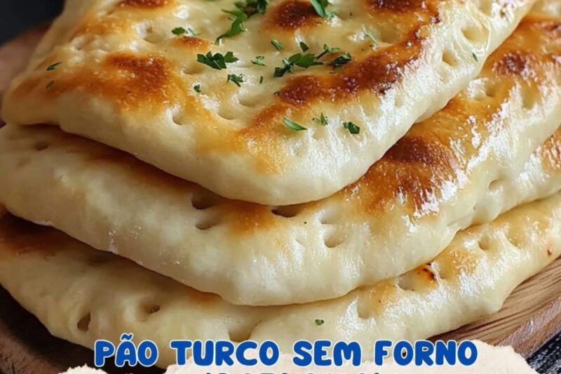 A Delícia do Pão Turco Sem Forno: Simples, Rápido e Feito na Frigideira