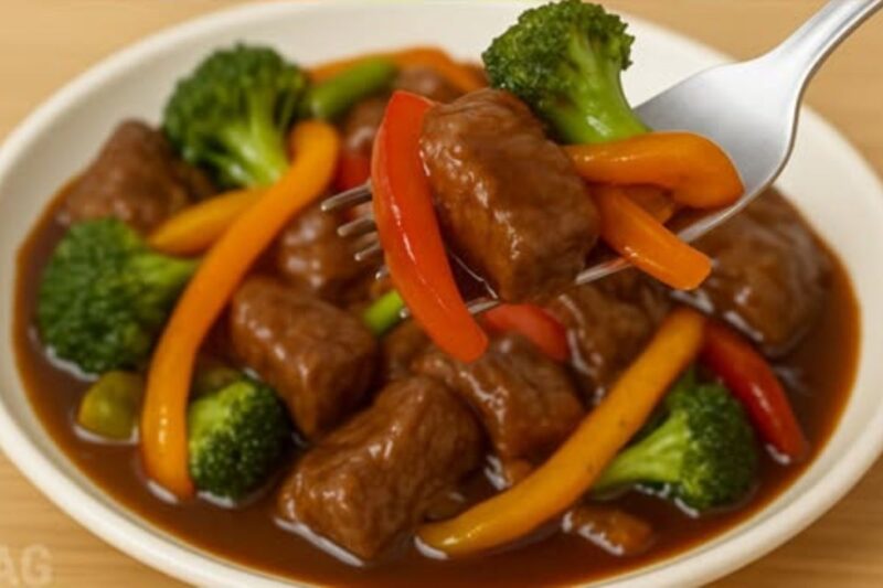 Receita rápida de Tirinhas de Carne Chinesa que vai surpreender