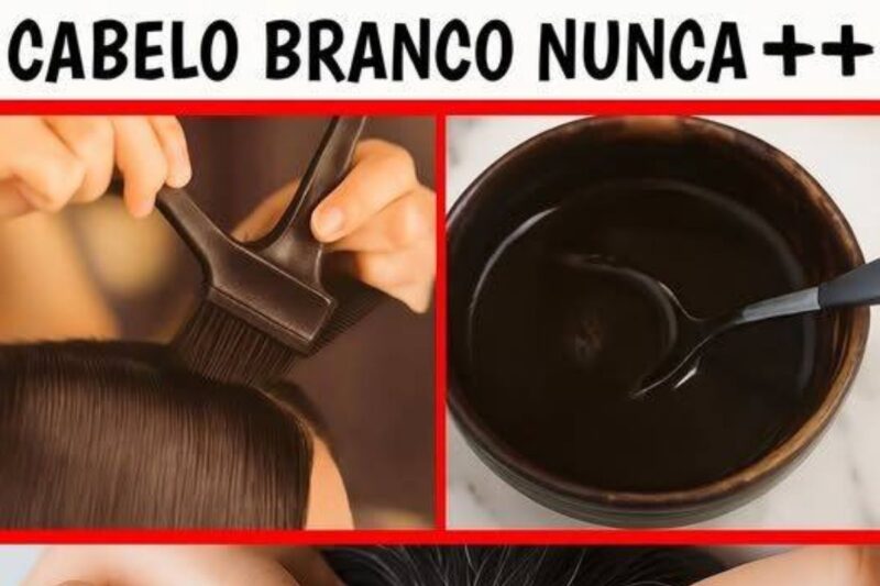 Tinta natural para cabelos brancos, faça em poucos minutos